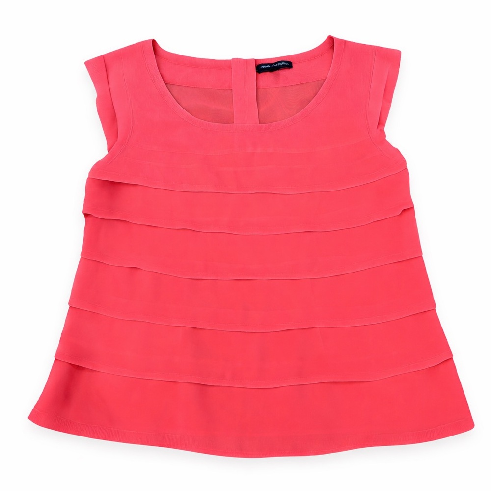 American Eagle Outfitters Pink Layered Blouse